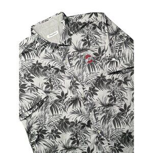 Tommy Bahama XXL Ohio State Buckeyes Pima Cotton Rain Forest Floral Button Up